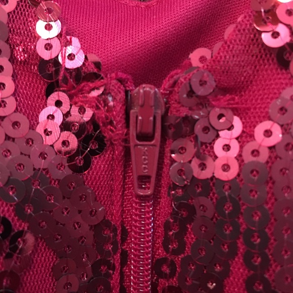 My Michelle Red Sequin Dress - Picture 12 of 12